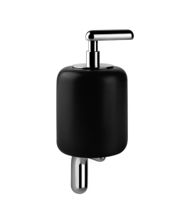 Gessi Goccia Dozownik do mydła ścienny (czarny) chrom 38014.031