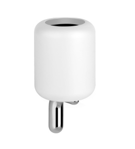 Gessi Goccia Kubek na szczoteczki ścienny (biały) chrom 38007.031