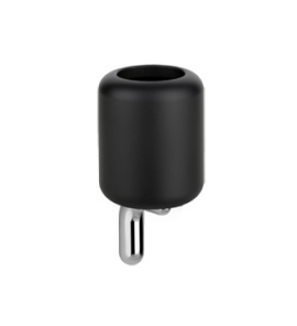 Gessi Goccia Kubek na szczoteczki ścienny (czarny) chrom 38008.031