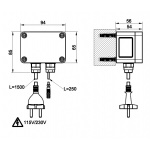 Gessi Zasilacz do bateri elektronicznych chrom 44680.031
