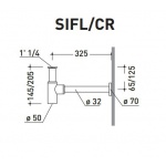 Flaminia Flag Syfon do umywalki Chrom SIFL/CR