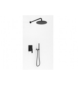 Kohlman Experience Black Zestaw natryskowy podtynkowy Czarny QW210EBR25