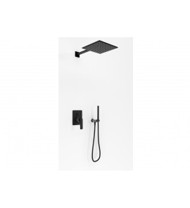 Kohlman Experience Black Zestaw prysznicowy podtynkowy Czarny QW210EBQ25