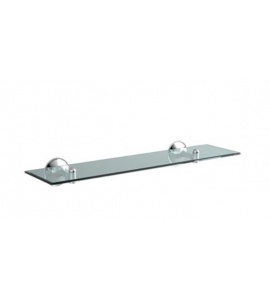 Gentry Home Kent Półka szklana ścienna 60 cm Chrom 10554