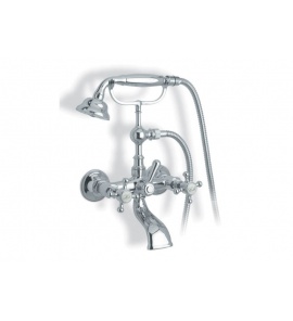 Gentry Home Antique Bateria wannowa ścienna ze słuchawką prysznicową Chrom 8260