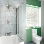Britton Cleargreen EcoSquare Parawan nawannowy trzyczęściowy prawy 82x145 BS8R