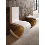 Hidra Hi-Line Miska WC bez deski i spłuczki White/Gold HI12.013