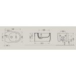   Hidra Gio Evolution Bidet ścienny Biały GWR24.001 W MAGAZYNIE!!