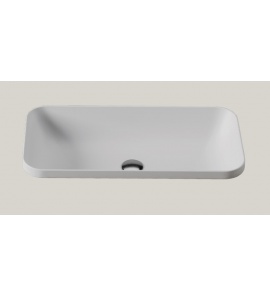 Hidra Gio Evolution Umywalka prostokątna stawiana na blat 80x37 cm Biały G180.001
