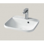 Hidra Gio Evolution Umywalka kwadratowa wpuszczana w blat 40x40 cm Biały G243.001