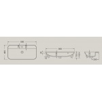   Hidra Gio Evolution Umywalka prostokątna wpuszcza w blat 80x40 cm Biały G280.001 W MAGAZYNIE!!