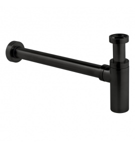 Vado Syfon umywalkowy 1.1/4"x1.1/4" Czarny szczotkowany IND-461/UK-1.1/4-BLK