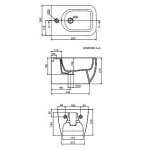 Scarabeo Teorema 2.0 Bidet 52x36 biały 5127