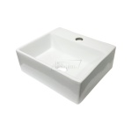 Cucciolo Umywalka ścienna prostokątna 33x28,5 cm biała UN-020