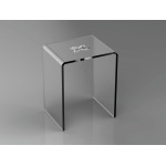   Galatea Design Relax – Transparentny Taboret Łazienkowy | GDNPDSTX W MAGAZYNIE!!