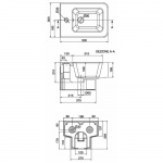 Scarabeo Teorema Bidet 50x36 biały 8702