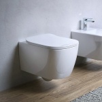 Hidra Faster Wc wiszący bez kołnierza 53x36,5 cm z deską wolnoopadającą biały FAWR20.001+FAZQ.001 PROMOCJA!! W MAGAZYNIE!!
