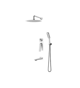 Vedo Desso System wannowo-natryskowy podtynkowy I z deszczownicą 20 cm Chrom VBD4231/20