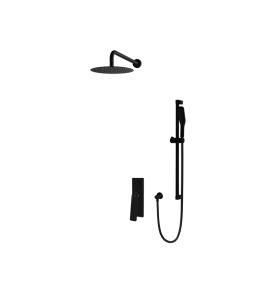 Vedo Desso System natryskowy podtynkowy IV z deszczownicą ∅ 25 cm Czarny Matowy VBD4224CZ/25