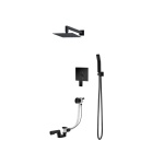 Vedo Sette Nero System wannowo-natryskowy podtynkowy II Czarny Matowy VBS7231CZ/25