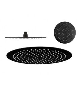 Vedo ULTRA SLIM Deszczownica Ø 250 mm Czarny Matowy VSN0250CZ