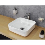 Excellent Cori 38 Umywalka ceramiczna nablatowa 38,5x38,5 cm Biały CEAC.2201.WH  W MAGAZYNIE 