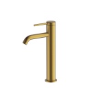 Britton Hoxton Bateria umywalkowa wysoka jednouchwytowa Brushed brass HOX.002BB