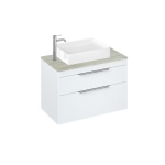 Britton Shoreditch Umywalka nablatowa 52,5x39,3 cm Biały SHR.021