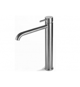Vema Tiber Steel Bateria umywalkowa wysoka bez korka Stal nierdzewna V17021