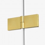 New Trendy Avexa Gold Kabina prysznicowa lewa 90x80x200 cm Złoty szczotkowany EXK-1742