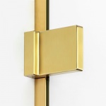 New Trendy Avexa Gold Kabina prysznicowa prawa 110x100x200 cm Złoty szczotkowany EXK-1878