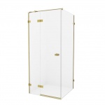 New Trendy Avexa Gold Kabina prysznicowa lewa 110x80x200 cm Złoty szczotkowany EXK-1870