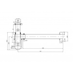   Burlington/Galatea Design Syfon umywalkowy z okrągłym spodem Złoto szczotkowane W14BRG/GDW14BRG W MAGAZYNIE!!
