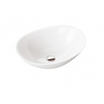 Brecoro Eclipse Umywalka stawiana na blat 55x41 cm Biały ECU003