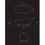 Brecoro Eclipse Wanna wolnostojąca 187x79 cm Biały Mat ECW021