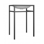 Brecoro Frame Umywalka na stelażu 60x46 cm Biały Mat/Czarny FRU019