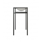Brecoro Frame Umywalka na stelażu 60x46 cm Biały Mat/Czarny FRU019