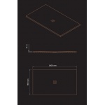 Brecoro Plain Brodzik prostokątny 140x90 cm Biały Mat PLB034