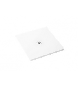 Brecoro Podium Brodzik kwadratowy 80x80 cm Biały Mat POB024