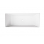 Brecoro Square Wanna wolnostojąca 180x75 cm Biały Mat SQW023