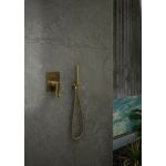KOHLMAN Experience Brushed Gold Bateria natryskowa ścienna Złoty szczotkowany/Gold Brushed QW120EGDB
