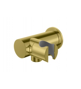 KOHLMAN Experience Uchwyt słuchawkowy z przyłączem wody Złoty/Gold QW004AEGD