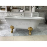Burlington Windsor Wanna wolnostojąca 170x75 biała+złote nogi E3+L1GOL