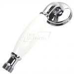   Burlington Słuchawka prysznicowa ceramiczna chrom/biały V29 W MAGAZYNIE!!