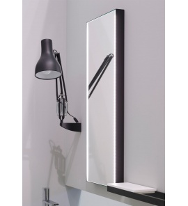 Cielo Argo Lustro wiszące, mocowane na ścianie 40x95 cm, z oświetleniem LED Czarny ARSPSALFE