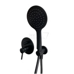    Bruma Lusitano Zestaw natryskowy Ø 250 mm Podtynkowy z ramieniem ściennym i słuchawką Night sky 1077608NS 