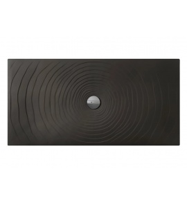 Flaminia Water Drop Brodzik ceramiczny 80x160 cm Czarny DR8016NER