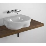  Flaminia Void Umywalka ścienna/stawiana na blat 60x50 cm Biały VD60L W MAGAZYNIE!!