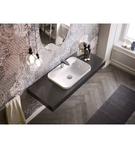   Hidra Gio Evolution Umywalka wpuszczana w blat 60x40 cm Biała G240.001 W MAGAZYNIE!!