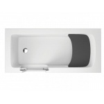 Polimat VOVO Wanna przyścienna z drzwiami dla seniora 180x80 cm Biała 00016